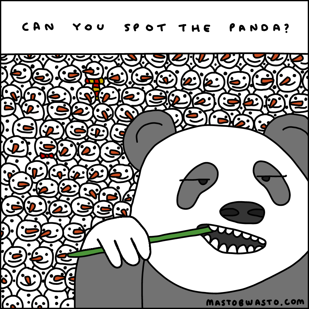 Can you spot the panda?